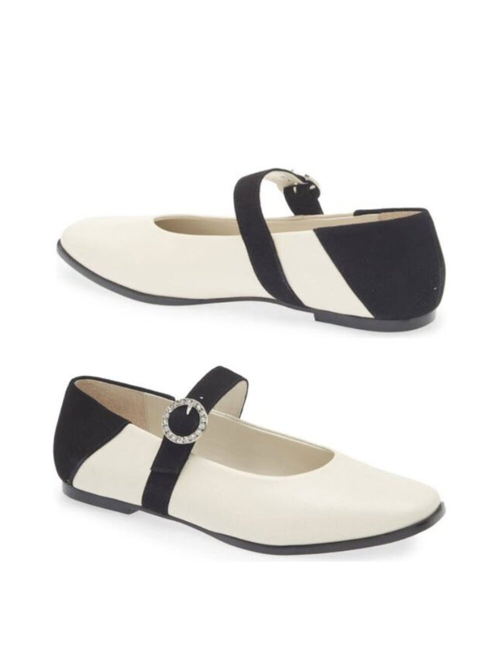 Avec Les Filles Gaelle Color block Mary Jane Ballet Flats Sz 9